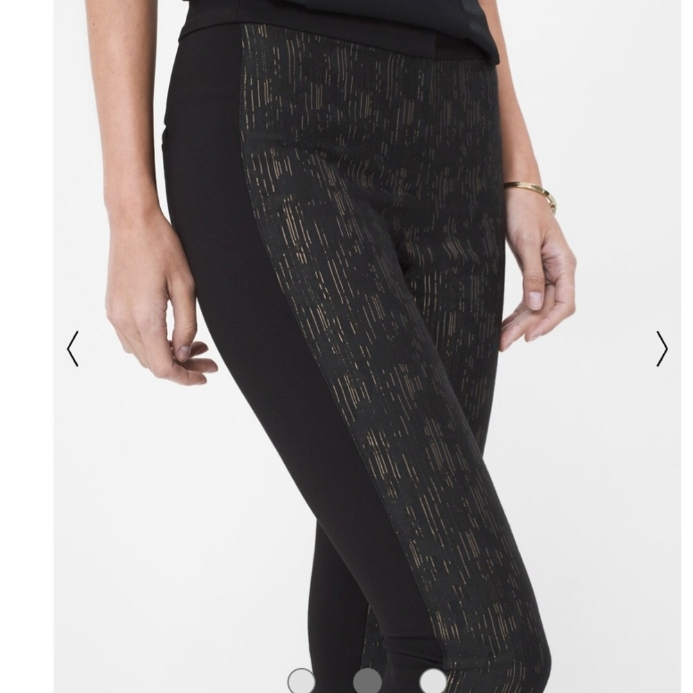 WHBM Embossed Skinny Ponte Pant Sz 10